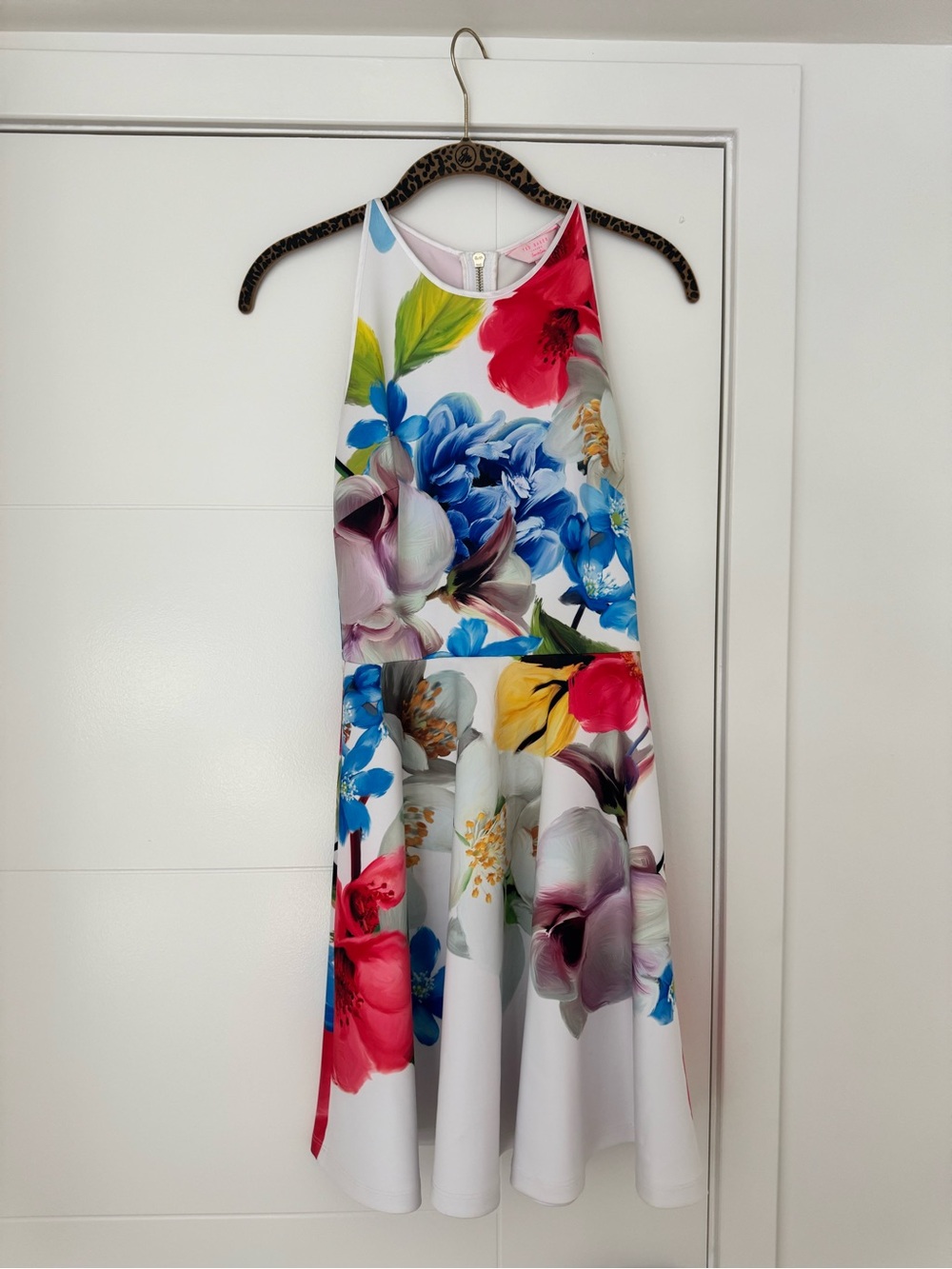 Ted Baker Red and White Floral Dress